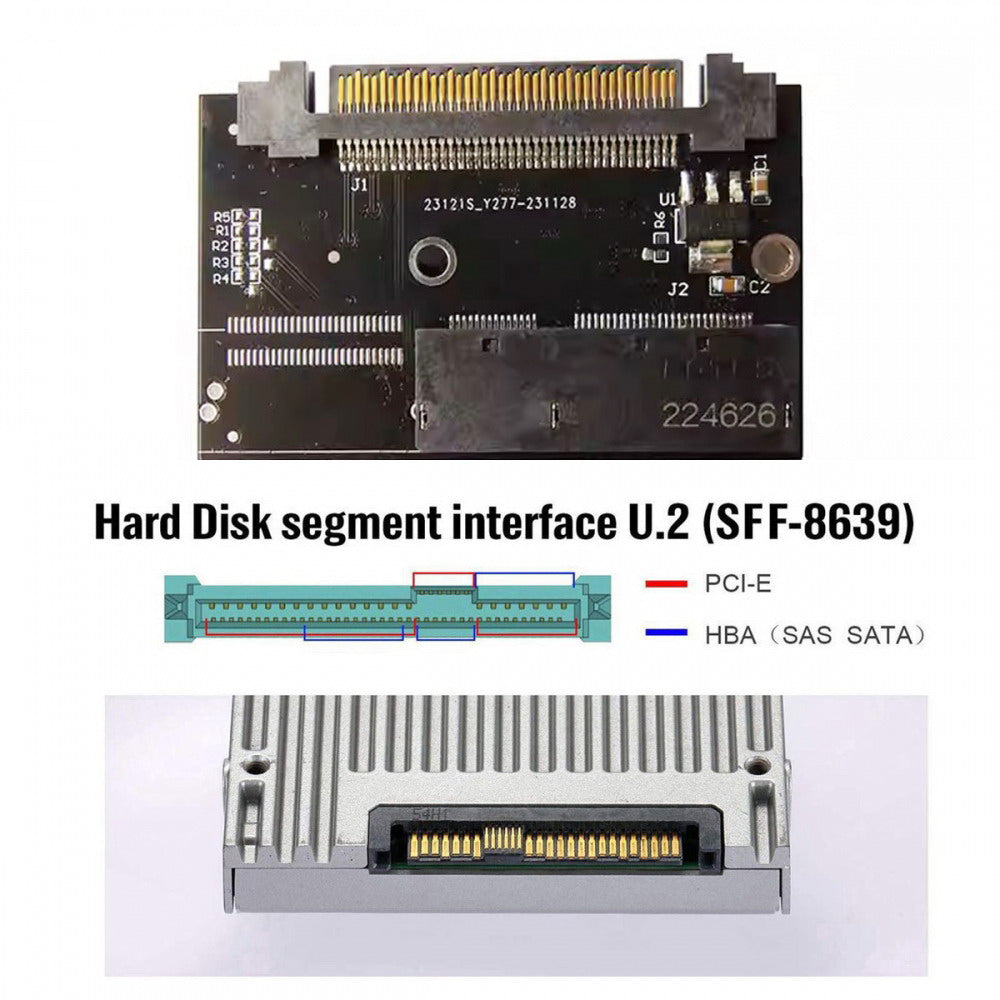 Chenyang U.2 SFF-8639 Host Adapter to NVMe Ruler 1U GEN-Z EDSFF 2C 8X Short SSD PM983 E1.L Carrier Adapter SF-072-2C