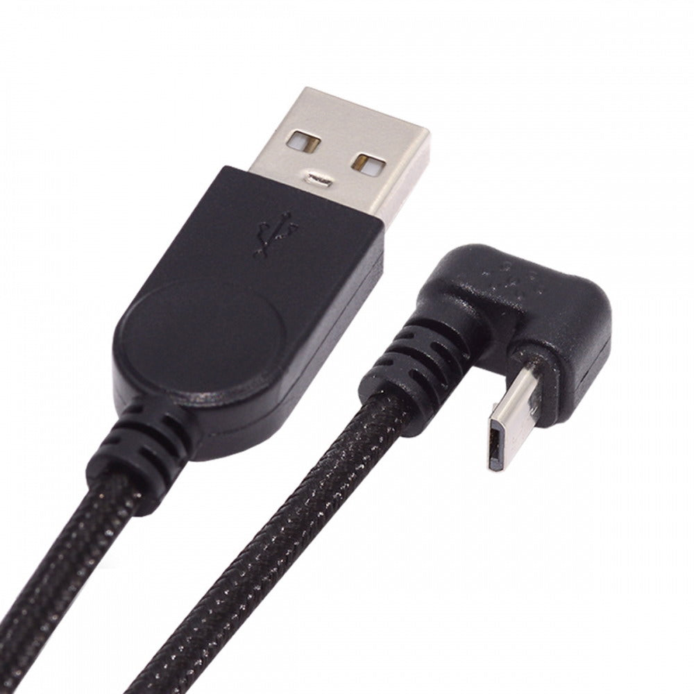 Chenyang USB2.0 Type-A to Micro USB 5Pin Male to Male Power Data Cable 480Mbps Micro Opposite U Shape Back Angled U2-089-OS