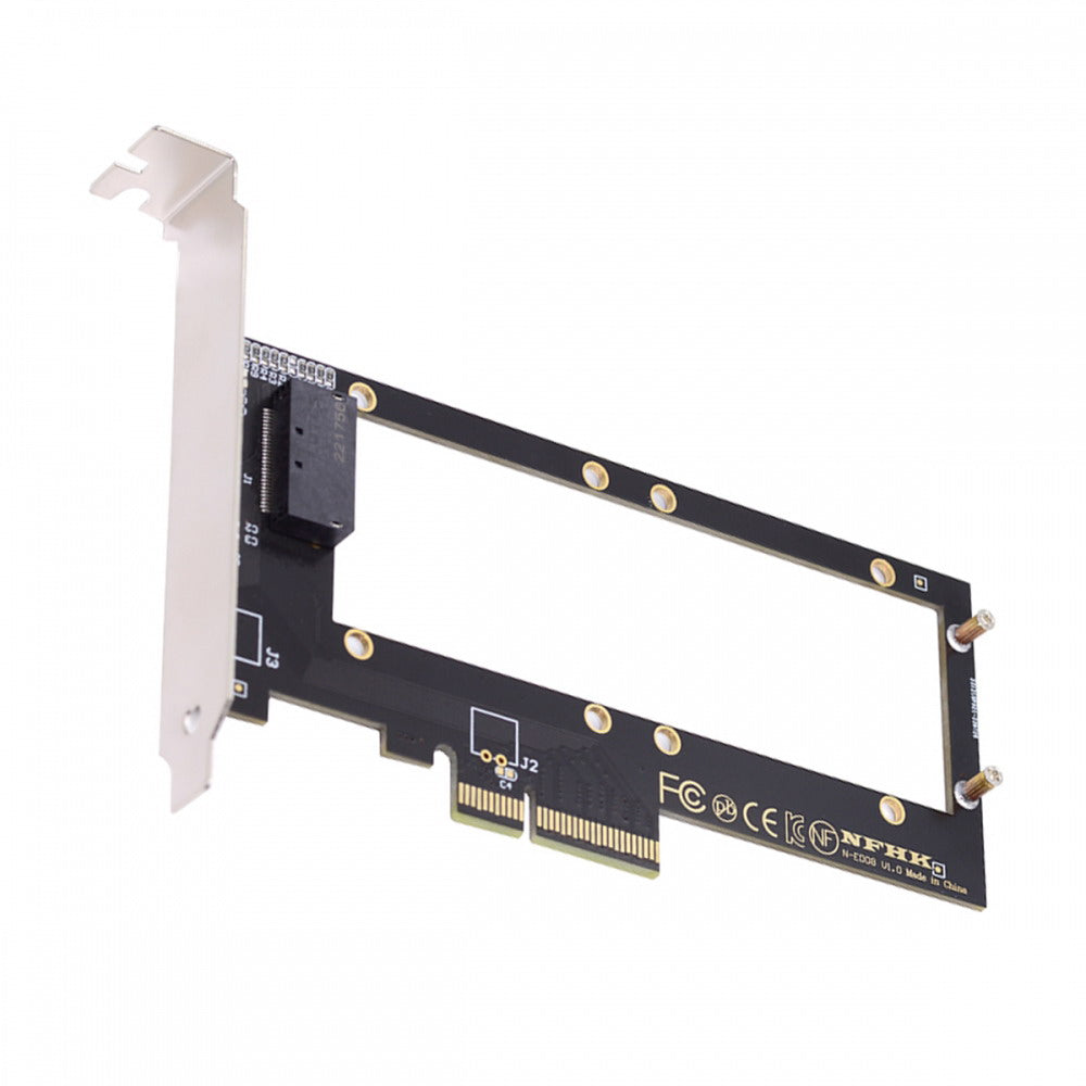 Chenyang PCI-E 4.0 4X Host Adapter to NVMe Ruler 1U GEN-Z EDSFF 9.5mm 15mm 25mm Thickness Short SSD E1.S with Heat Sink PM9A3 PM9D3 P5801X Carrier Adapter SF-036-PM