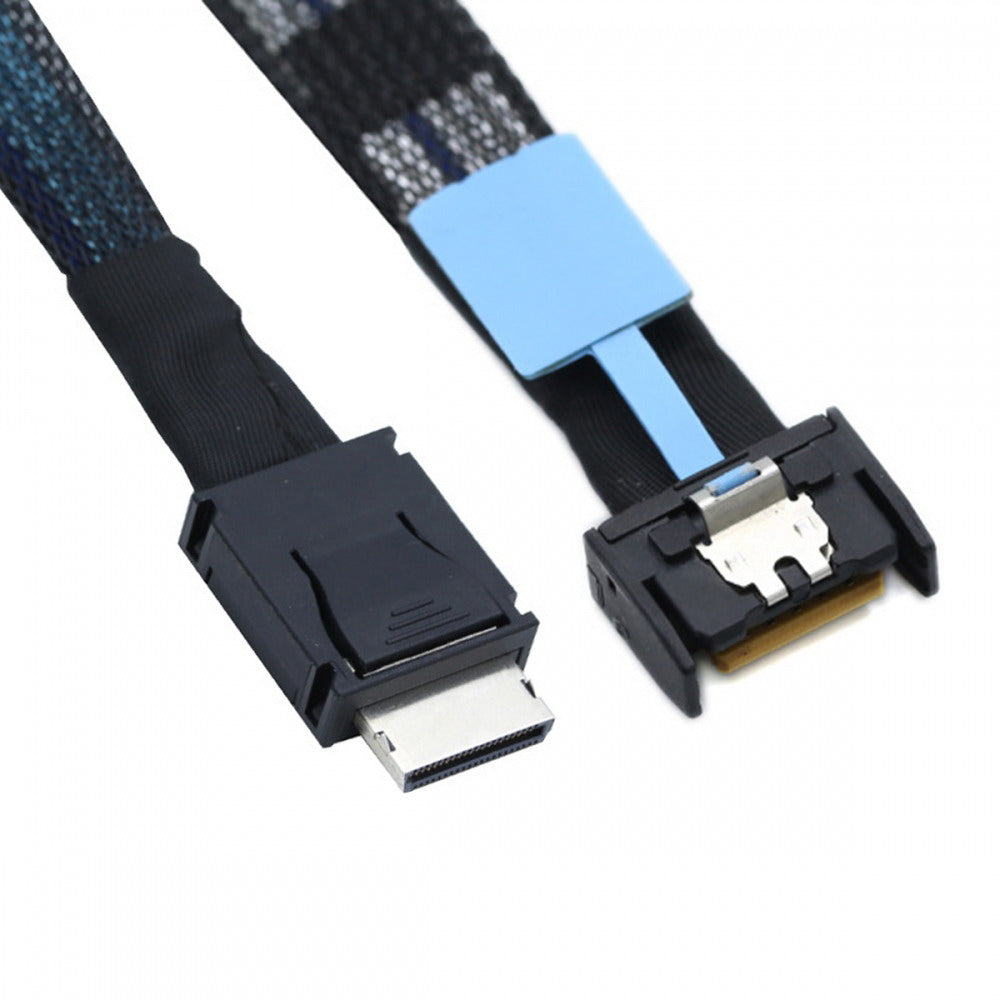 Chenyang PCI-E 5.0 Mini Cool Edge IO MCIO PCI-E 4i 38Pin Male to SFF-8611 Oculink 4X Extender Cable 50cm SF-077