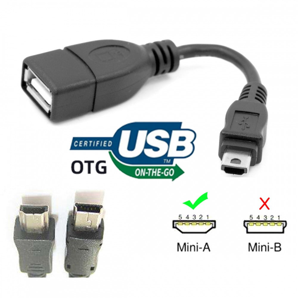 Chenyang VMC-UAM1 USB 2.0 OTG Cable Mini A Type Male to USB Female Host for Sony Handycam PDA Phone U2-007