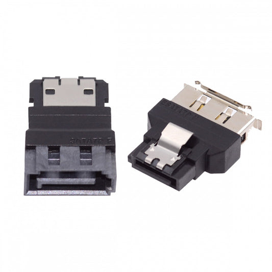 Chenyang 2pcs/lot SATA 7Pin Male to ESATA Female & External ESATA to SATA Adapter Extender for SSD Disk SA-082