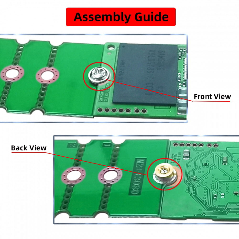 Chenyang 2pcs/lot M2 NGFF NVME M.2 Extended Adapter Card Transfer 2230 2242 2260 2280 Change to Long Size SSD EP-031