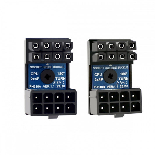 Chenyang 2pcs/lot ATX 8P EPS Male to Female 360 Degree Up Down Angled Power Header Adapter for CPU 12V PW-053