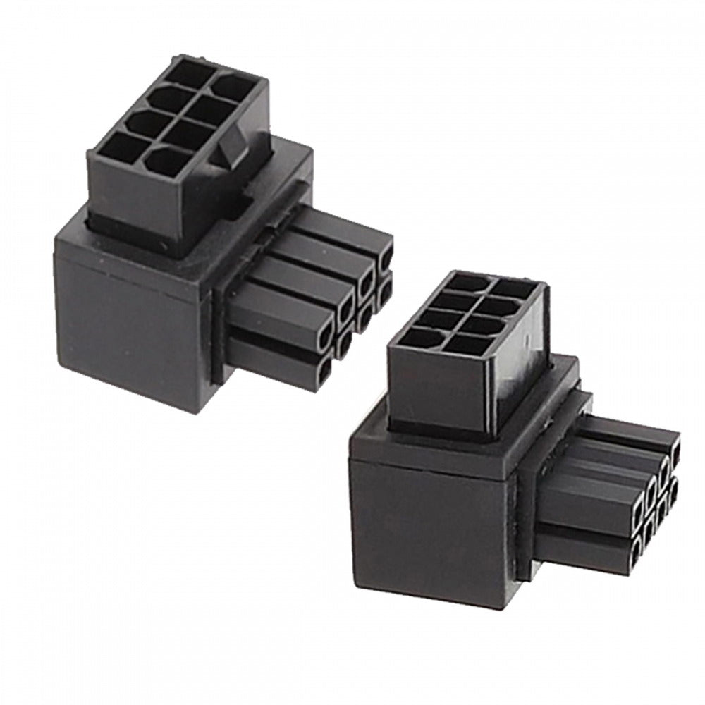 Chenyang 2pcs/lot ATX 8P EPS Male to Female 90 Degree Up Down Angled Power Header Adapter for CPU 12V PW-054