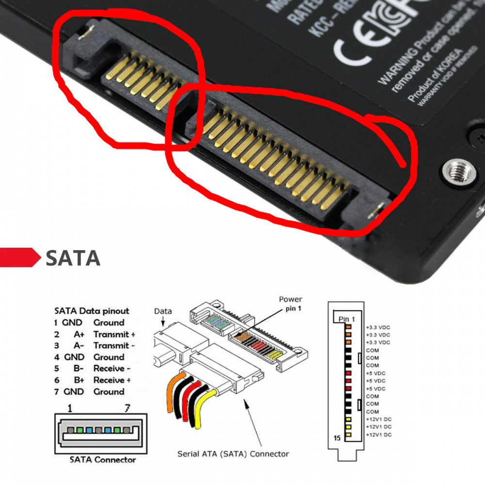 Chenyang WD5000MPCK SFF-8784 SATA Express to SATA3.0 2.5inch 6Gbps Add on Cards PCBA for 5mm UltraSlim Hard Disk SSD SA-118