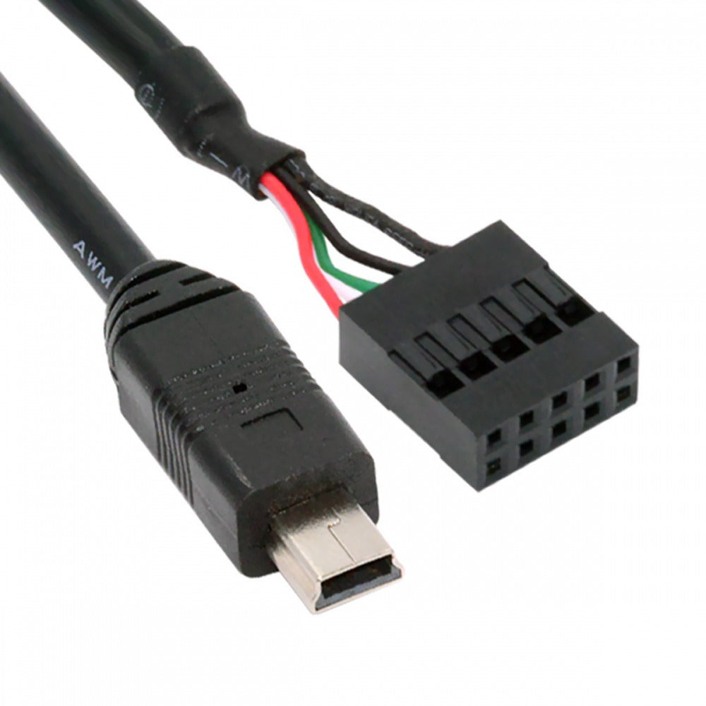 Chenyang USB 2.0 Motherboard 9pin 10pin Header to Mini USB 5Pin Cable 50cm for Mini Monitor Sensor Panel Camera U2-018-MN