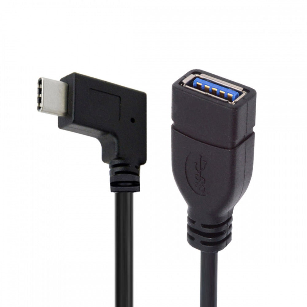 Chenyang 90 Degree Right Angled USB-C USB 3.1 Type C Male to A Female OTG Data Cable for Tablet Phone UC-200-RI