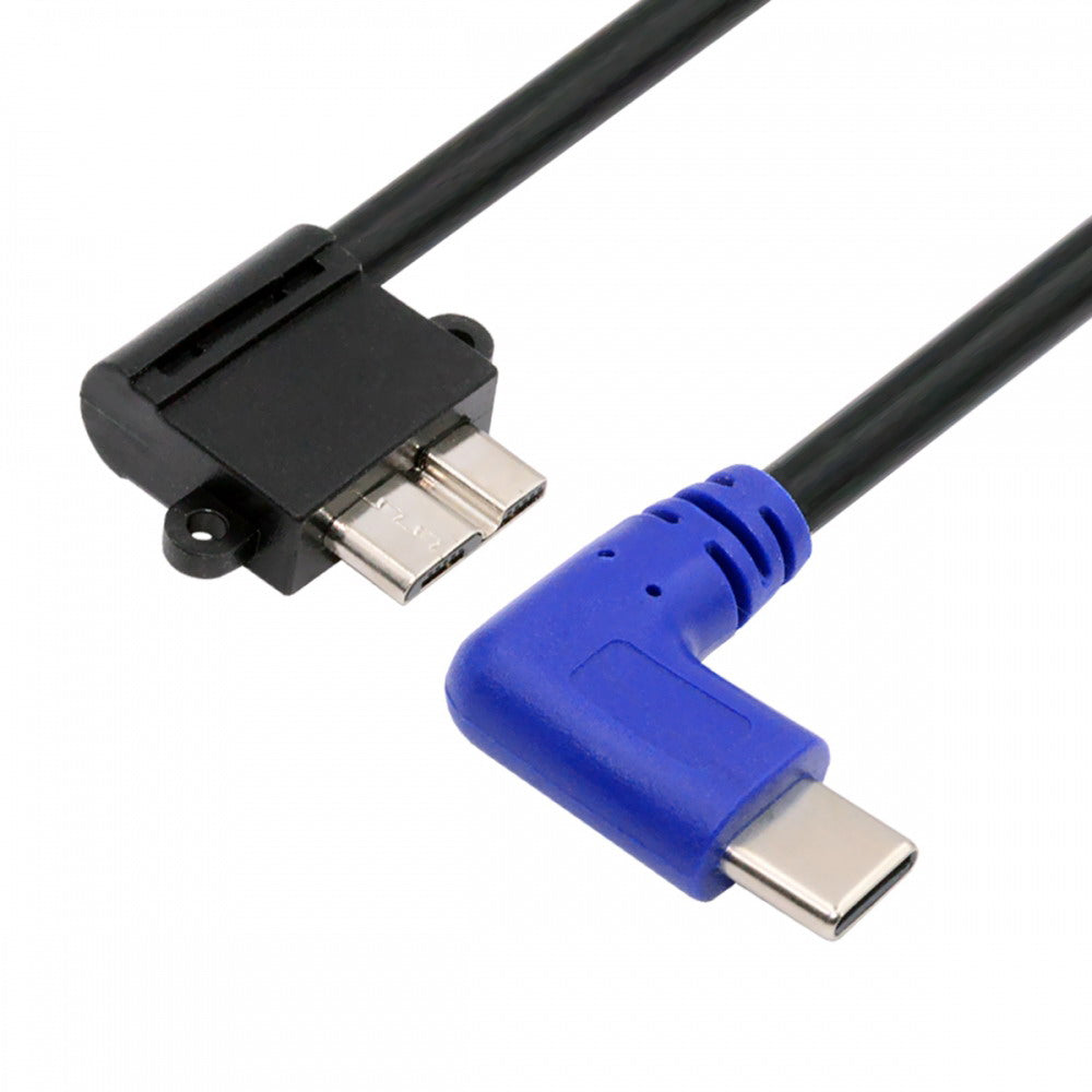 Chenyang Angled USB-C Type-C Host to Micro USB3.0 90 Degree Right Angled for Industrial Camera Storage Phone UC-166