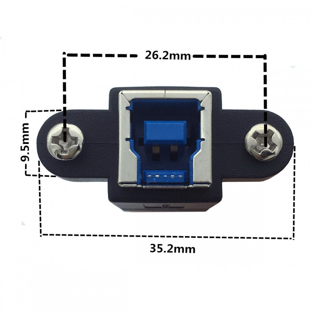 Chenyang USB 3.0 Type-B Female to USB3.0 Micro-B Male Cable Extension 5Gbps for Disk SSD Camera Data 30cm U3-087