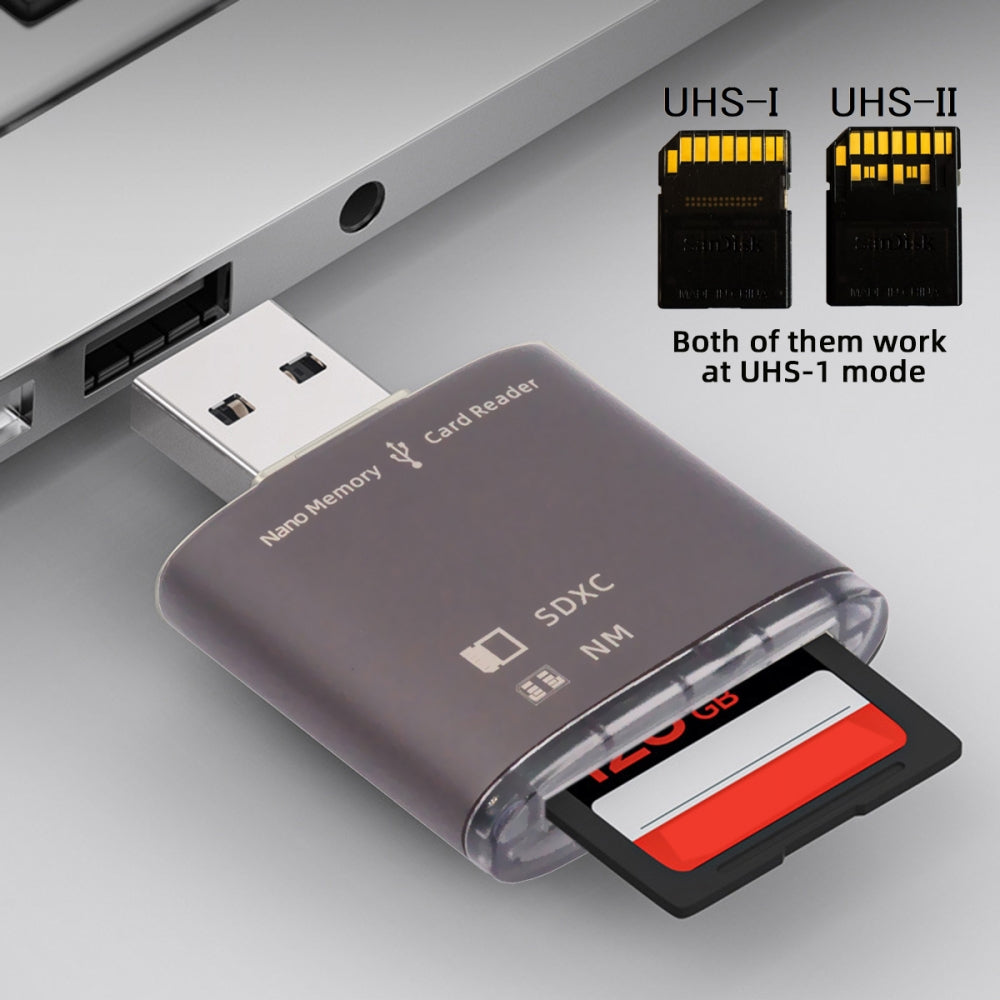 Chenyang USB 3.0 to NM Nano Memory Card & SD Card Reader Writerfor Mate Seial Phone & Camera & Laptop U3-061