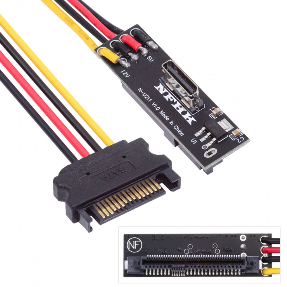 Chenyang SFF-8611 Oculink Female SFF-8612 to U.2 U.3 SFF-8639 NVME PCIe PCI-Express SSD Adapter for Mainboard SF-084-8612