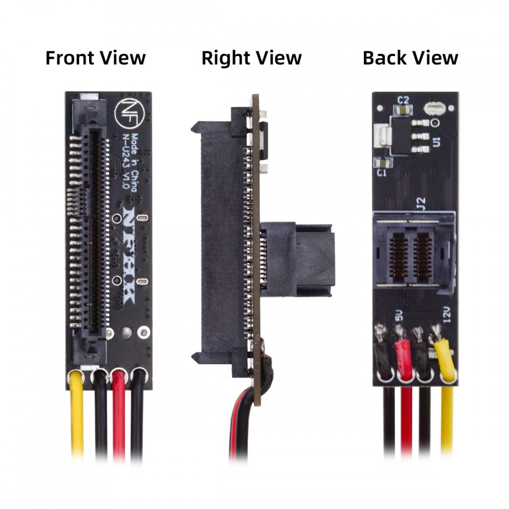 Chenyang SFF-8643 PCI-E 4.0 Female to U.2 SFF-8639 U.3 NVME PCIe PCI-Express SSD Adapter for Mainboard SF-084-8643