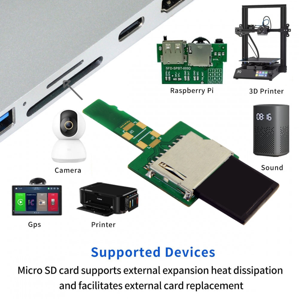 Chenyang 5pcs/lot Micro SD TF Memory Card Kit Male to Standard SD Female Extension Adapter Extender PCBA Reader for Car GPS Phone EP-036-5PCS