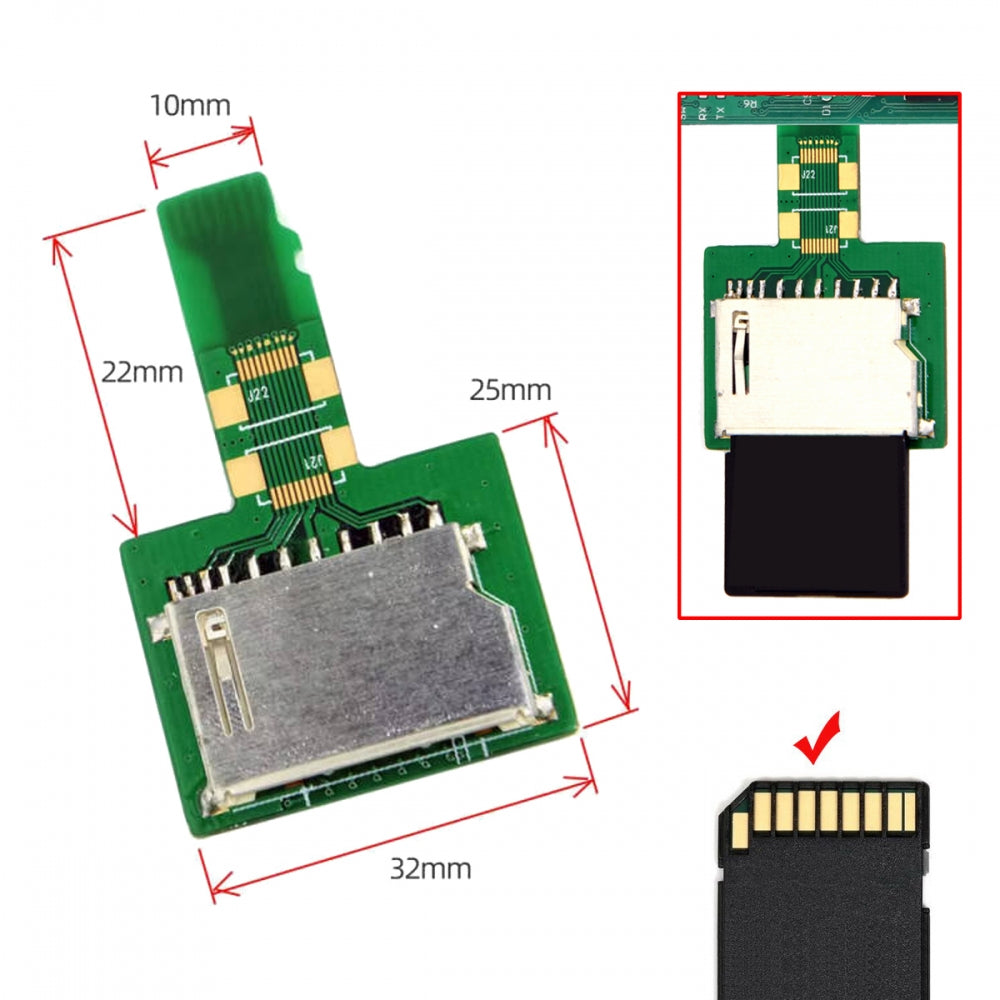 Chenyang 5pcs/lot Micro SD TF Memory Card Kit Male to Standard SD Female Extension Adapter Extender PCBA Reader for Car GPS Phone EP-036-5PCS