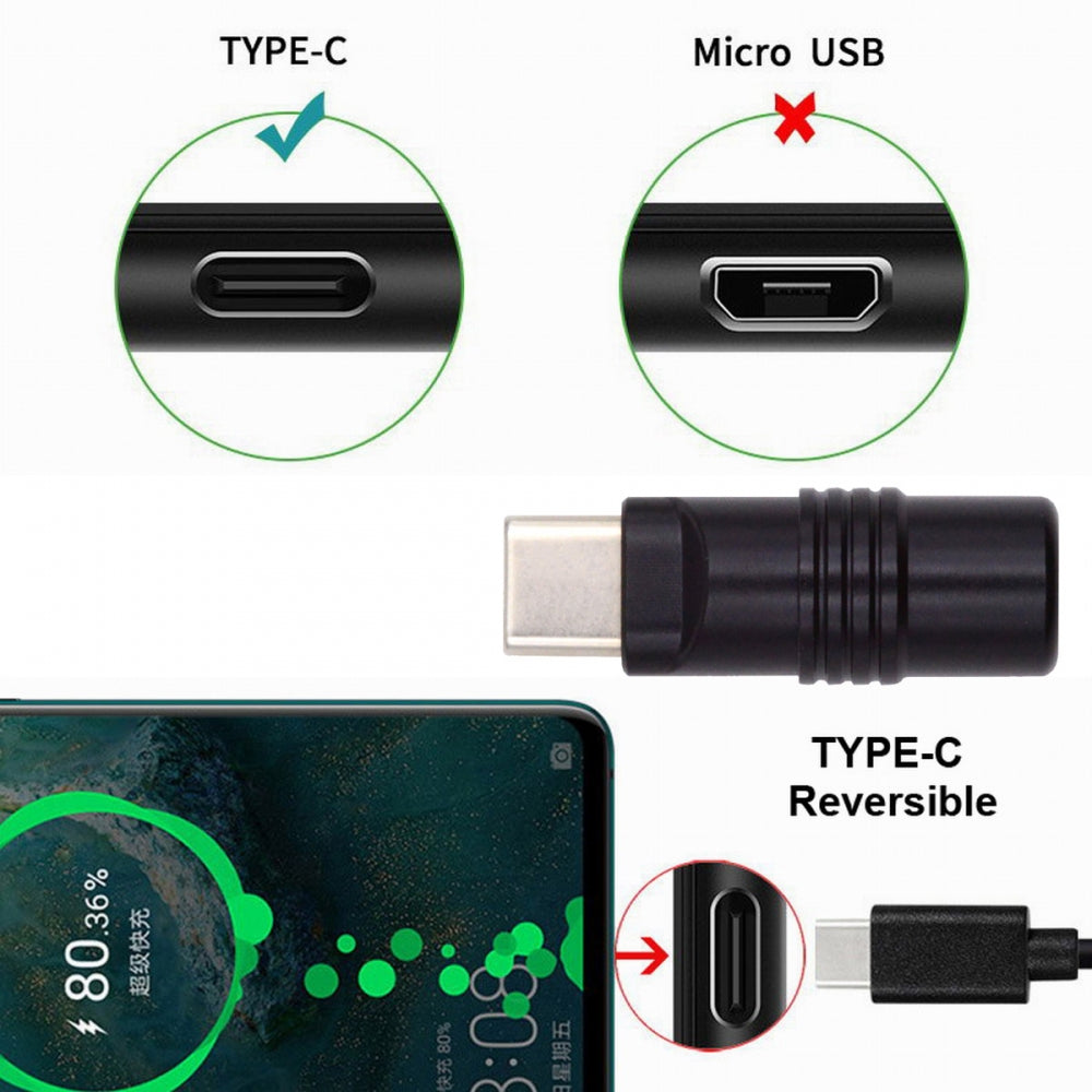 Chenyang USB 3.1 Type-C Male Plug Connector Solder Type with Aluminum Alloy Shell Black Customization for 4.0mm~6.0mm Cable CN-026-BK