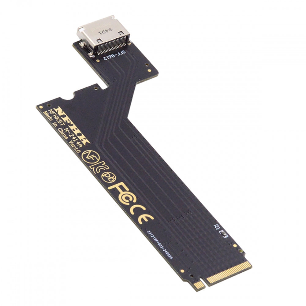 Chenyang PCI-E 4.0 M.2 M-key to Oculink SFF-8612 SFF-8611 Host Adapter for 2024 ThinkBook 14+ AMD8845 External Graphics Card & SSD SF-065-AMD