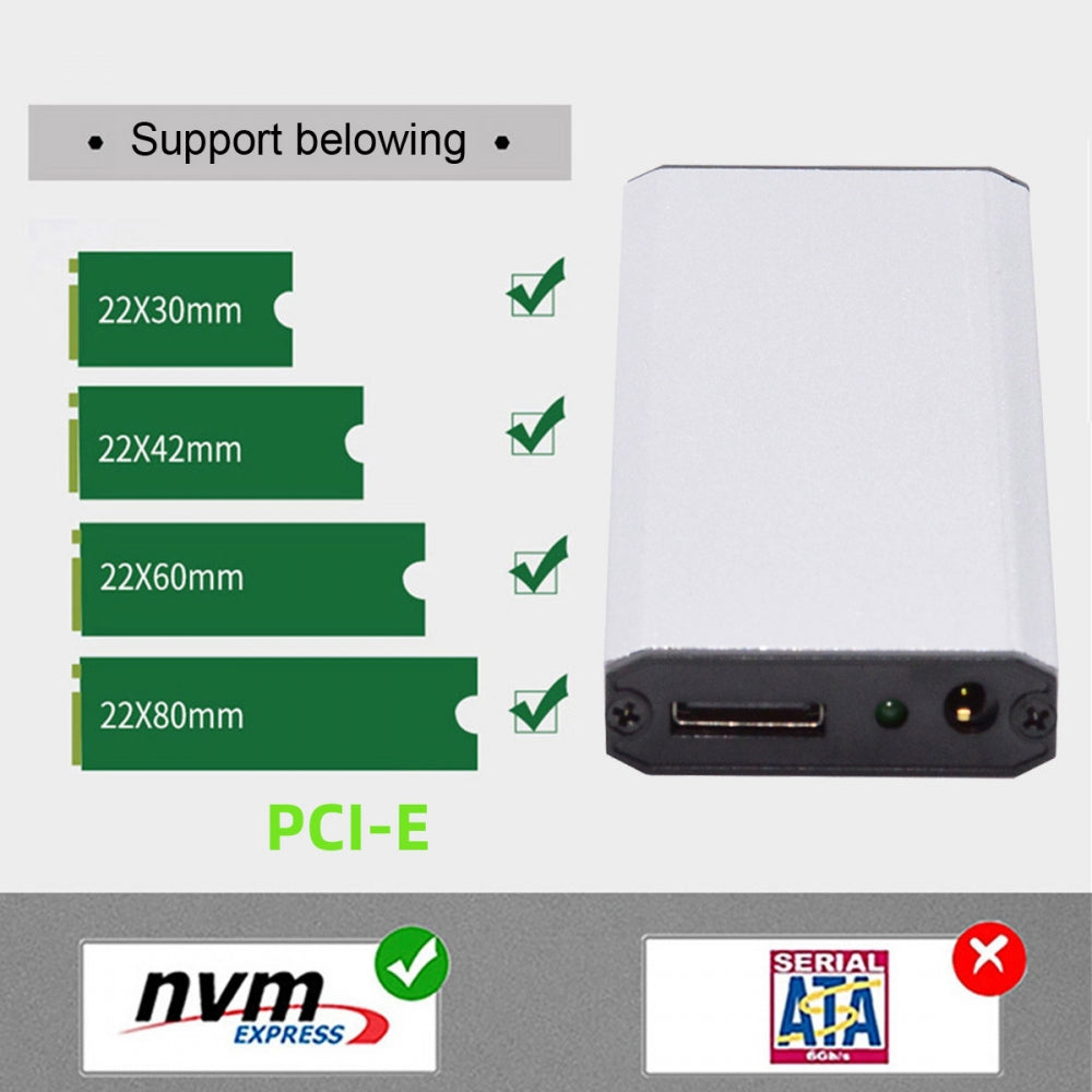 Chenyang Oculink SFF-8612 SFF-8611 to M.2 NGFF M-Key to NVME PCIe SSD 2280 SSD Enclosure Adapter for Mainboard SF-087