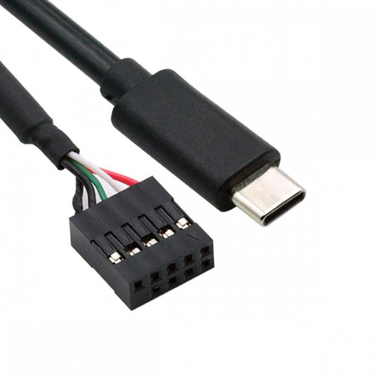 Chenyang Cable USB 2.0 Motherboard 9pin 10pin Header to Type-C USB-C Cable 50cm for Mini Monitor Sensor Panel Camera