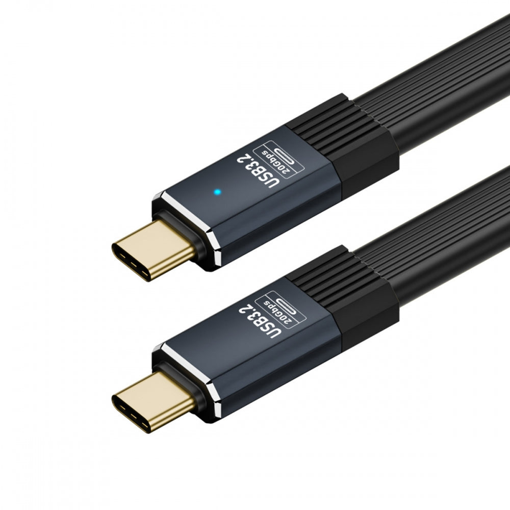 Chenyang USB4 Cable 20Gbps Flat Slim FPC Cable with 100W and 8K@60Hz 5K@60Hz USB4.0 Compatible with Thunderbolt3/4