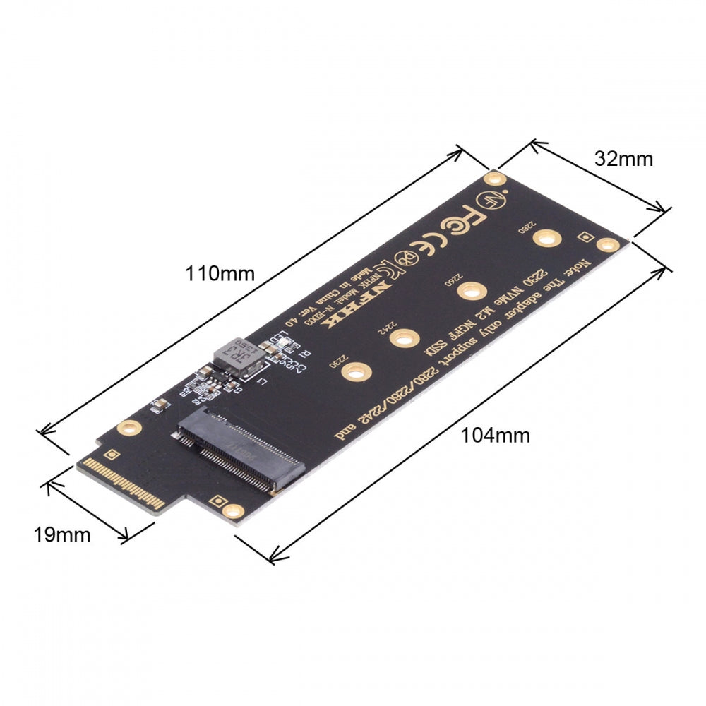 Chenyang NVMe NGFF M-key 4X to PCI-E Ruler 1U GEN-Z EDSFF Short SSD E1.S Host Carrier Adapter