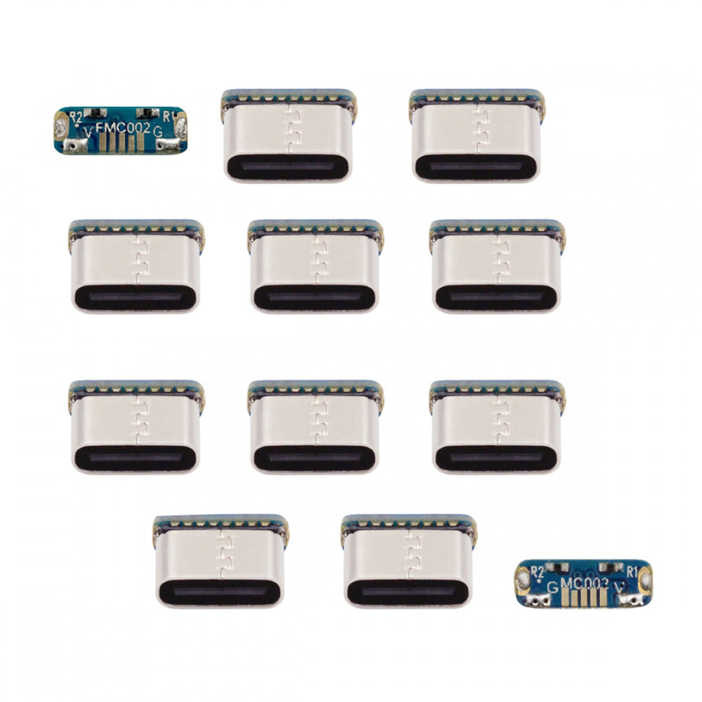 Chenyang 10pcs/lot DIY Solder Type-C Female Socket Connector Replace for Micro-USB 5Pin Female SMT Type DC 5V Power