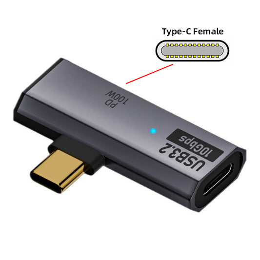 Chenyang USB-C 10Gbps Type-C 1-to-2 USB-C Female OTG & 100W PD Power Adapter for Laptop Tablet Phone UC-035-TC